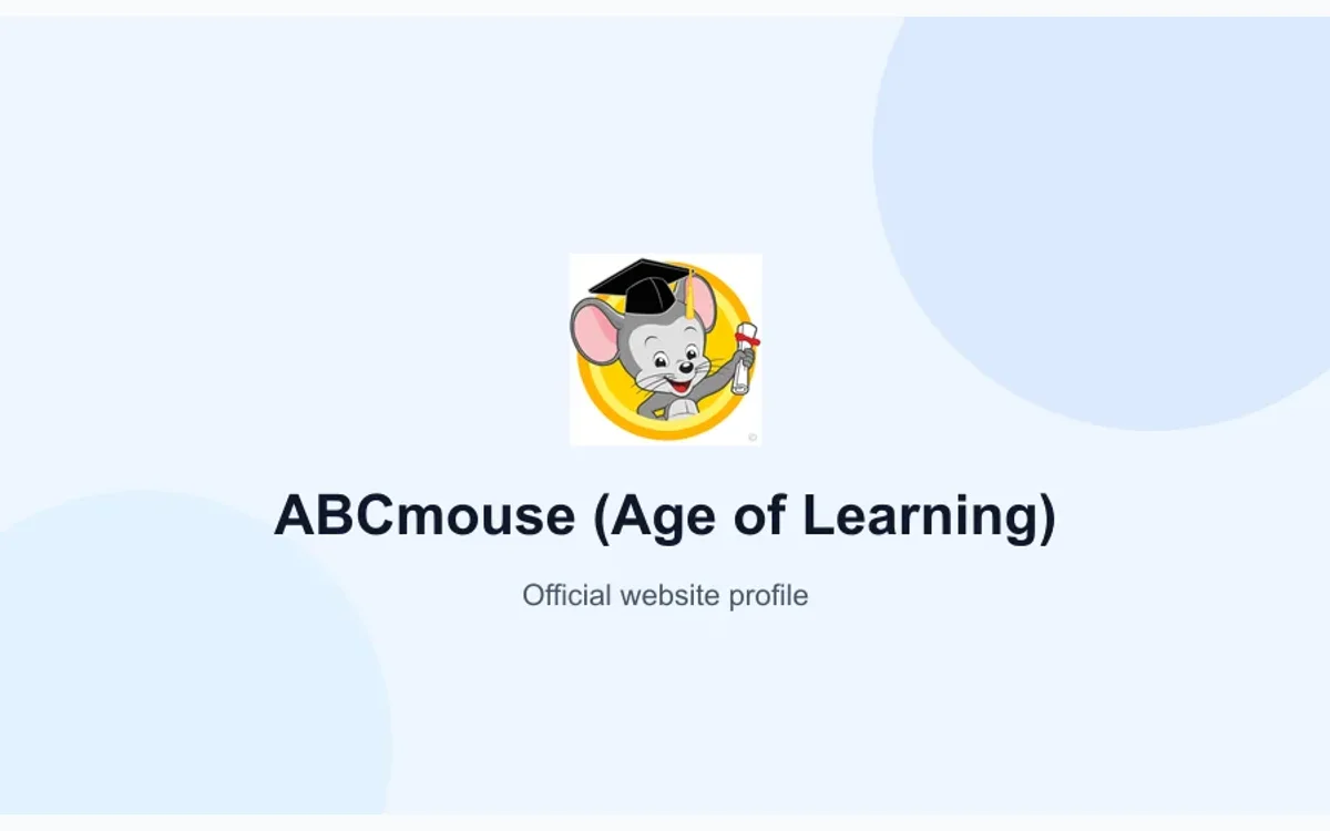ABCmouse (Age of Learning) product or service visual