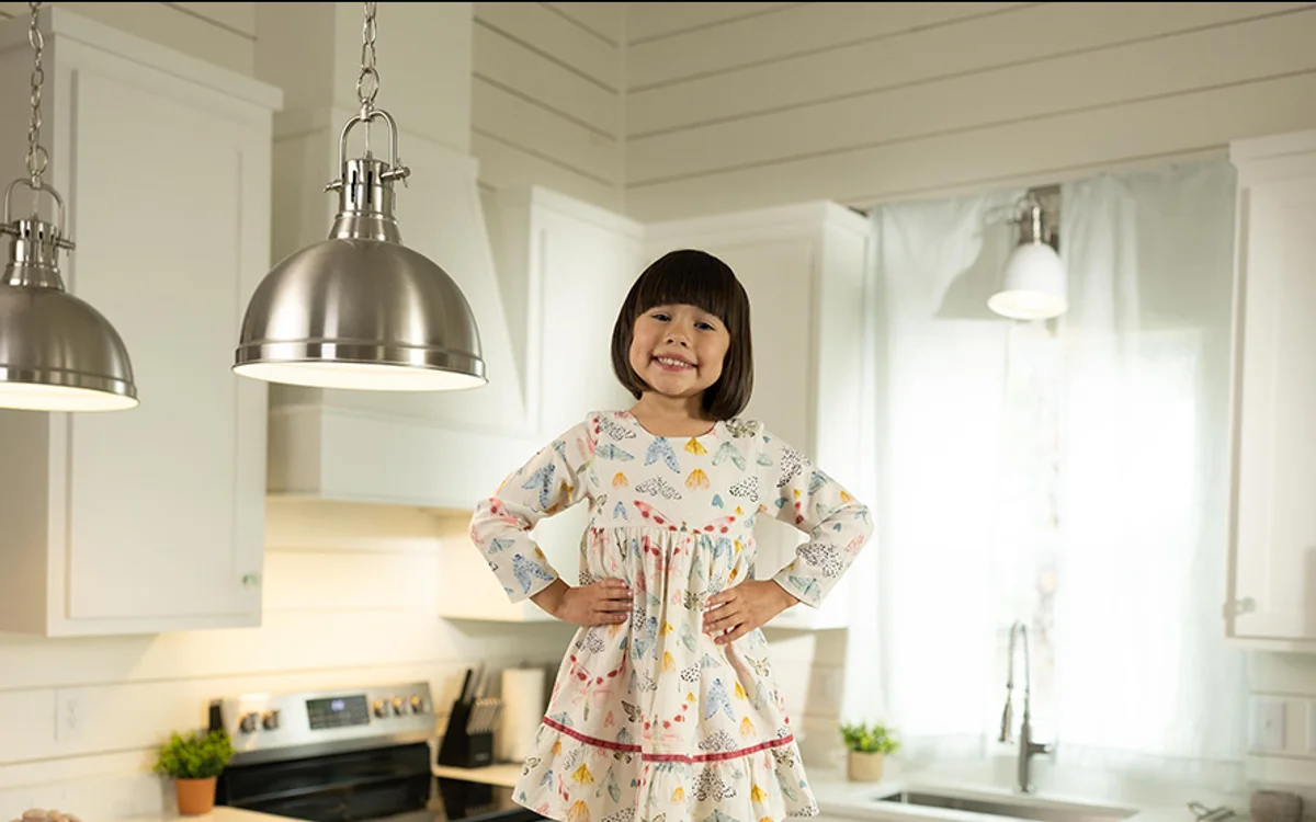 Girl on counter