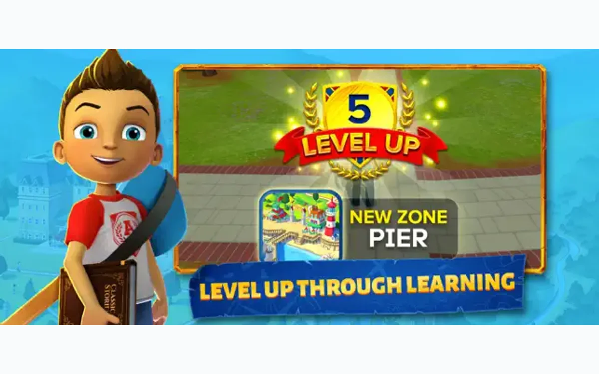 Adventure Academy math, reading, and science activities