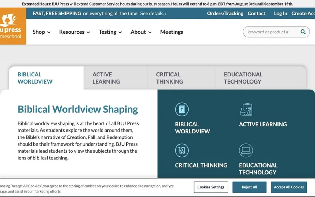BJU Press Homeschool alternate crop of the source-linked product visual