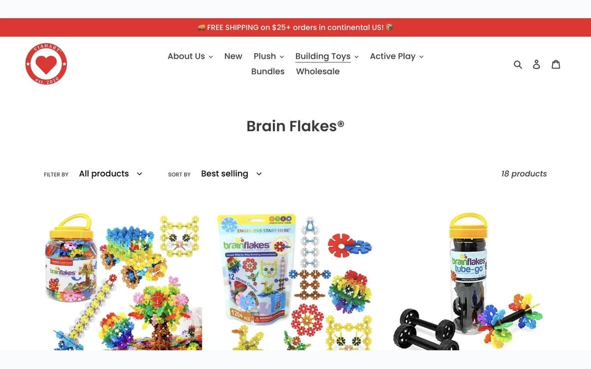 Brain Flakes construction set collection and build examples