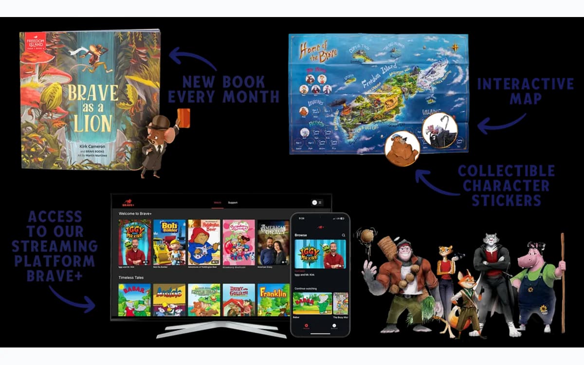 BRAVE Books storybooks, activity books, and family resources