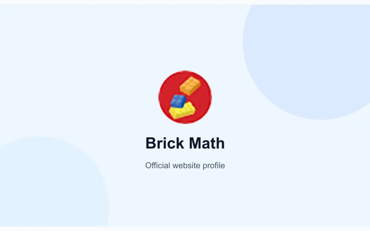Brick Math product or service visual