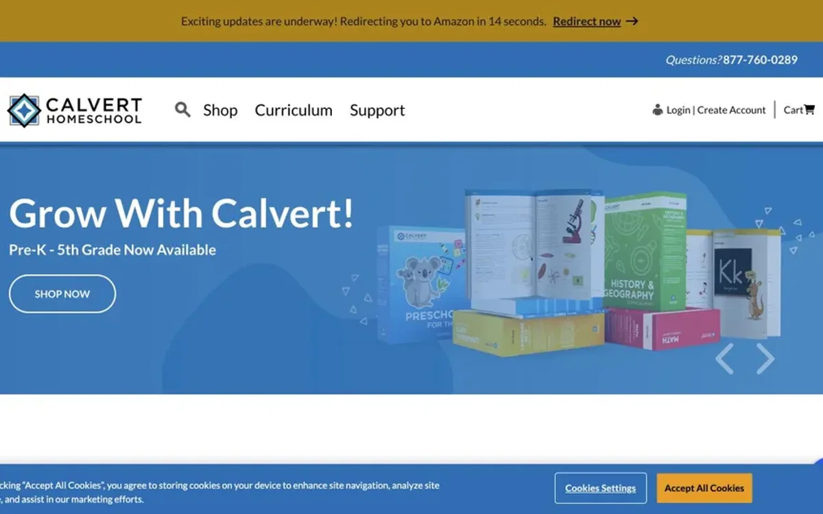 Calvert Homeschool alternate crop of the source-linked product visual