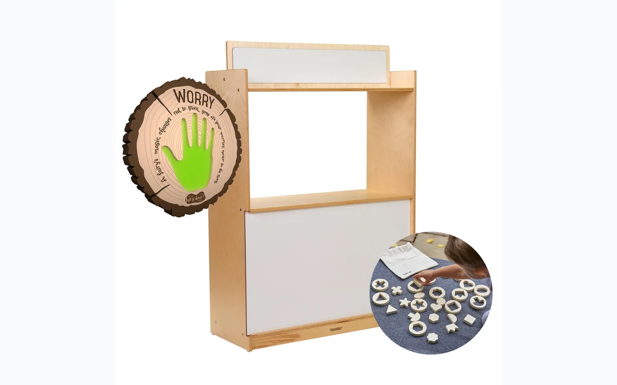 Constructive Playthings write-and-wipe home learning center