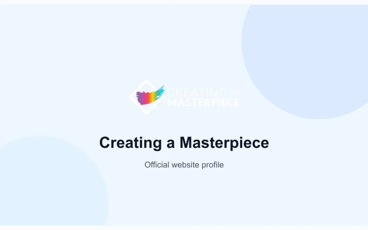 Creating a Masterpiece product or service visual
