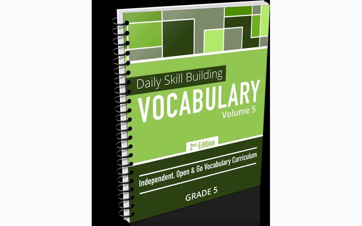 Daily Skill Building grade 5 vocabulary printable curriculum
