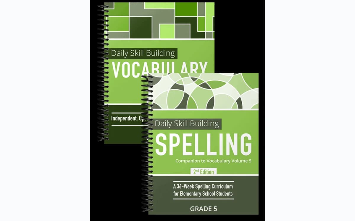 Daily Skill Building vocabulary and spelling grade 5 bundle