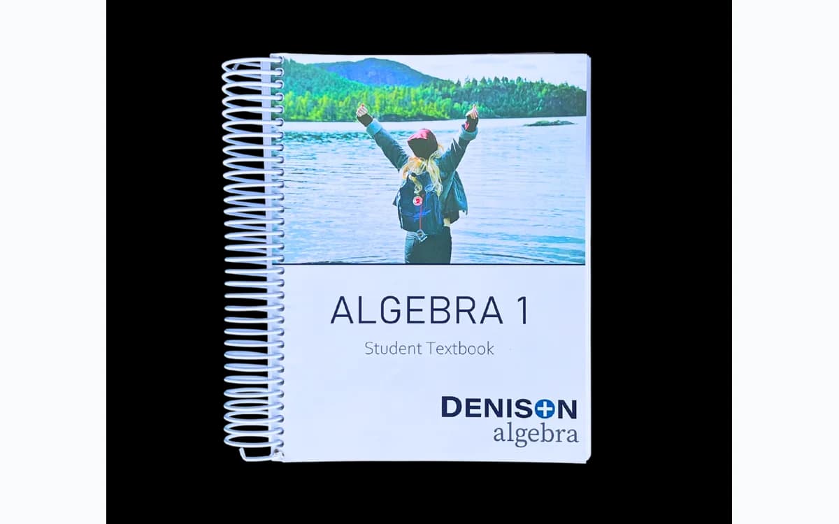 Denison Algebra 1 spiral-bound student textbook