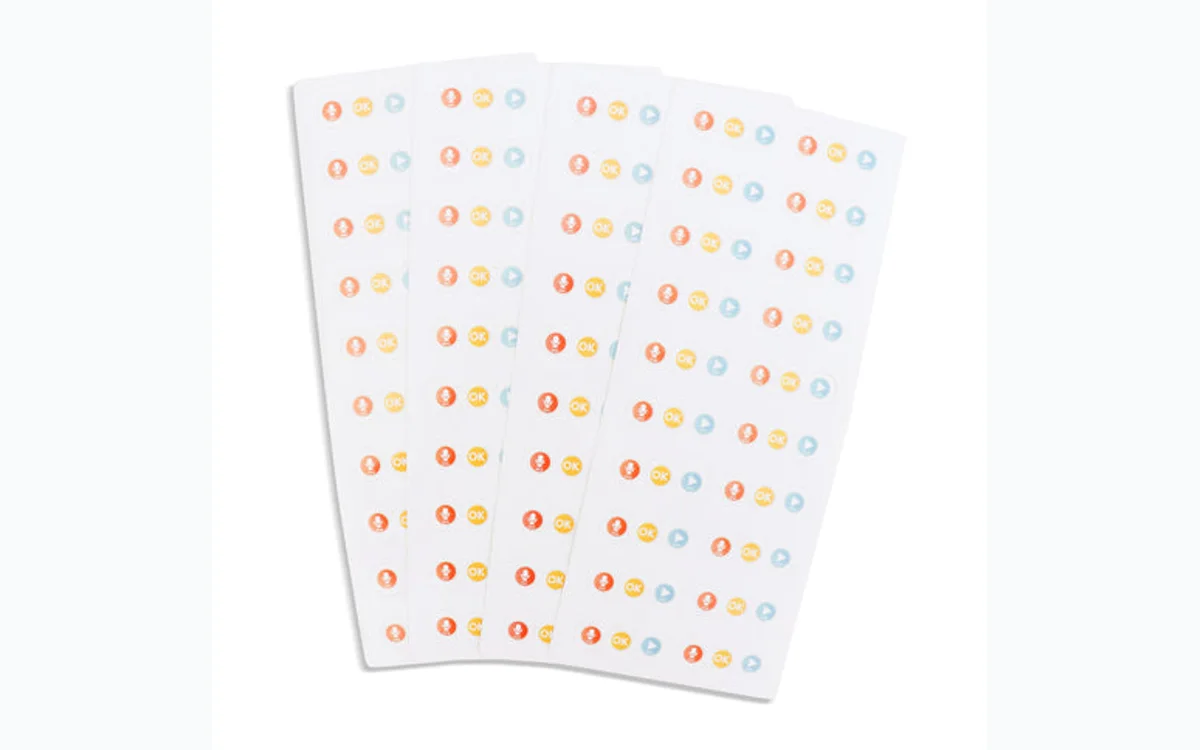 Recordable stickers that turn any book into a talking book