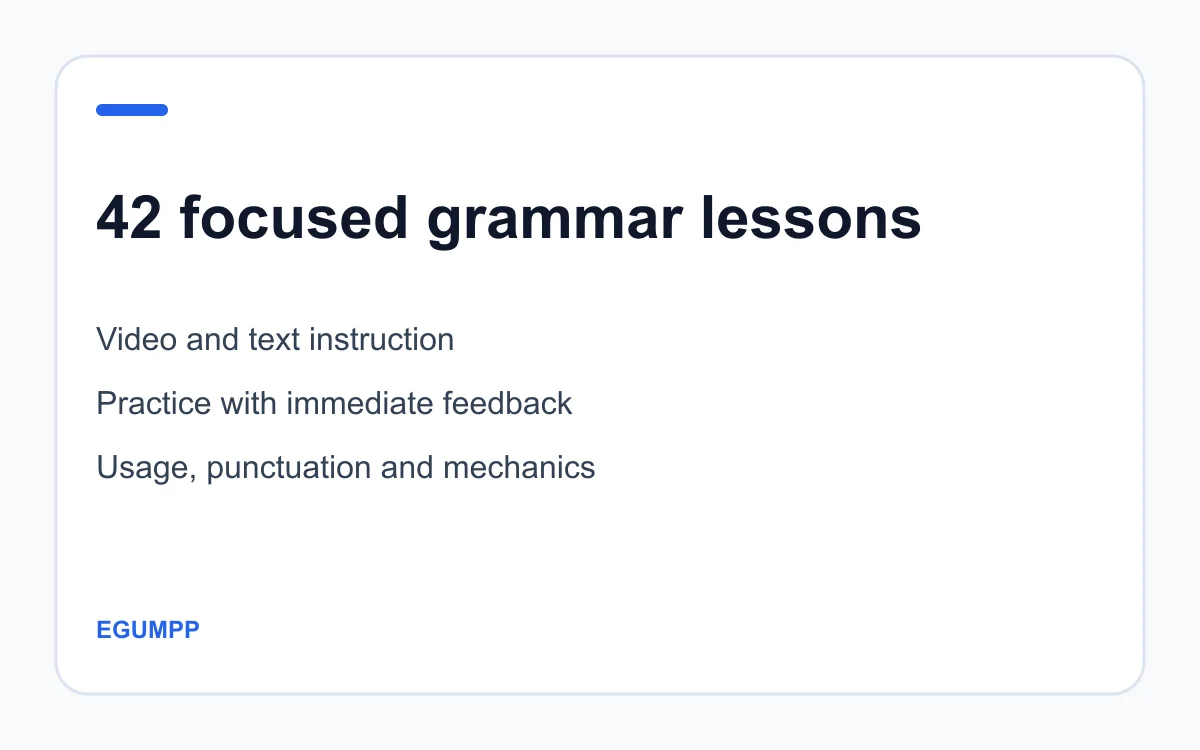 EGUMPP course scope and lesson format