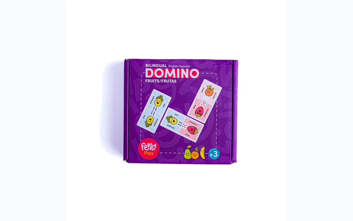XX Bilingual Dominoes Game to Learn Spanish and English Vocabulary - Feppy Box