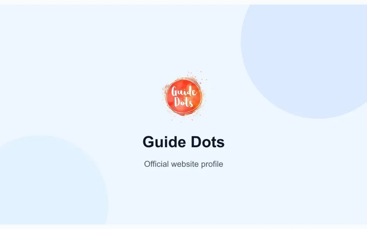 Guide Dots product or service visual