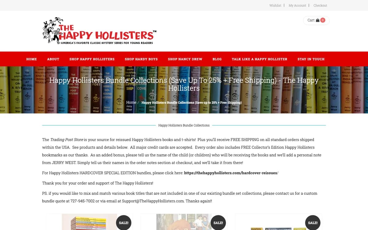 Happy Hollisters paperback book collections and complete series