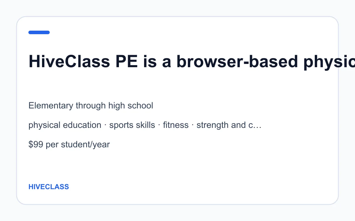 HiveClass age, subject and pricing summary created by Homeschool Best