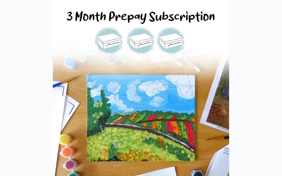 Homeschool Art Box school-year artist curriculum subscription