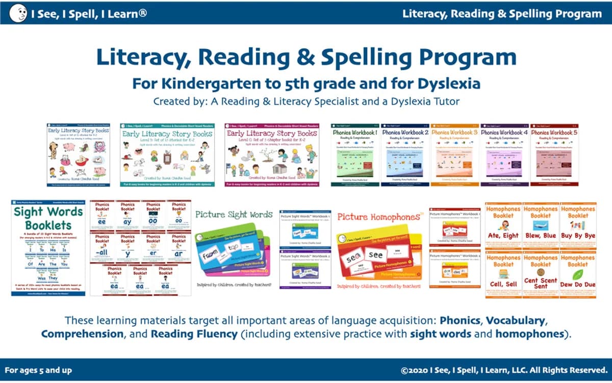 I See I Spell I Learn complete literacy package