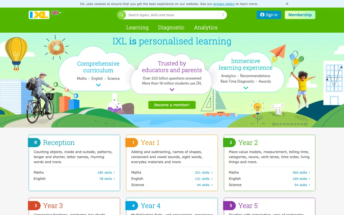 IXL official website and product experience
