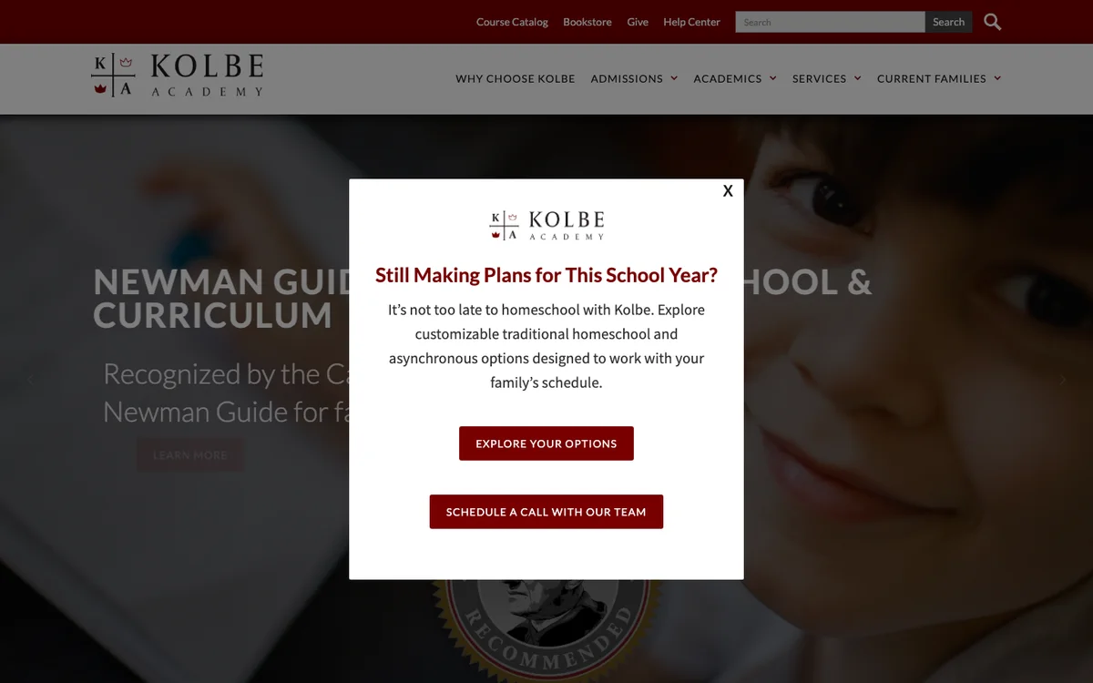 Kolbe Academy Catholic homeschool and online school