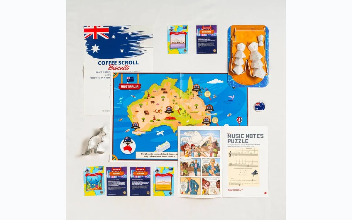The Landmark Kids monthly geography mystery kit