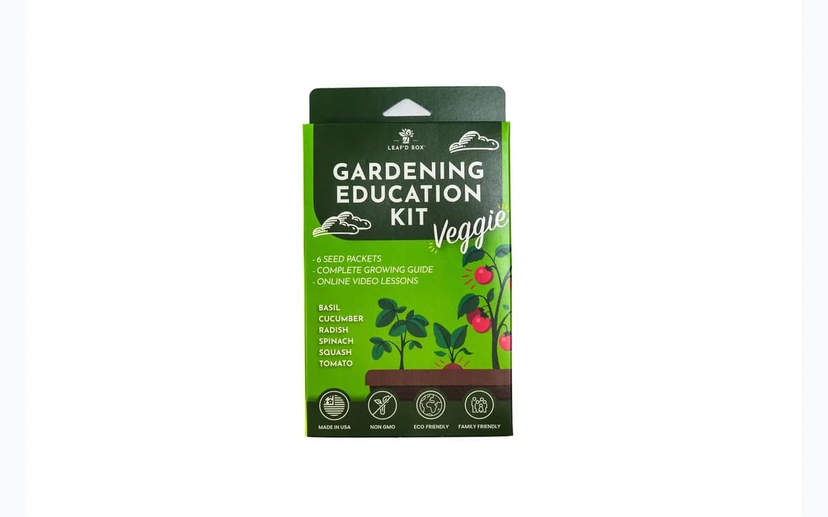 Leaf'd Box gardening education seed kit and science curriculum