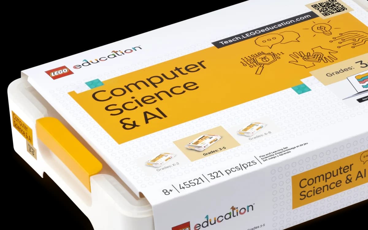 A closed LEGO Education Computer Science & AI kit.