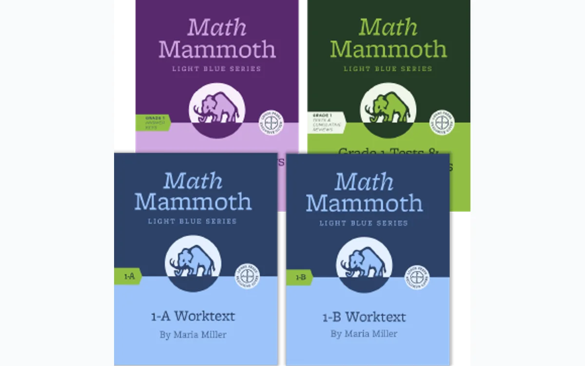 Logos Press Math Mammoth Grade 1 package