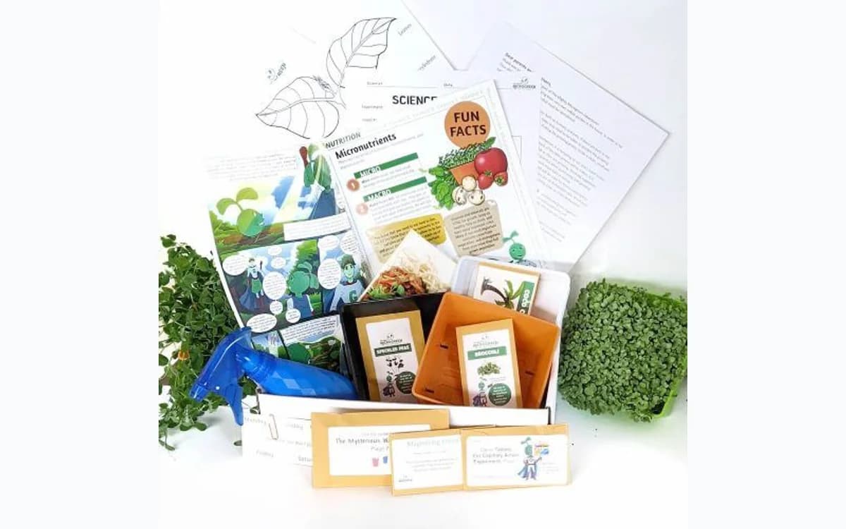 The Mighty Microgreen Adventure educational grow kit