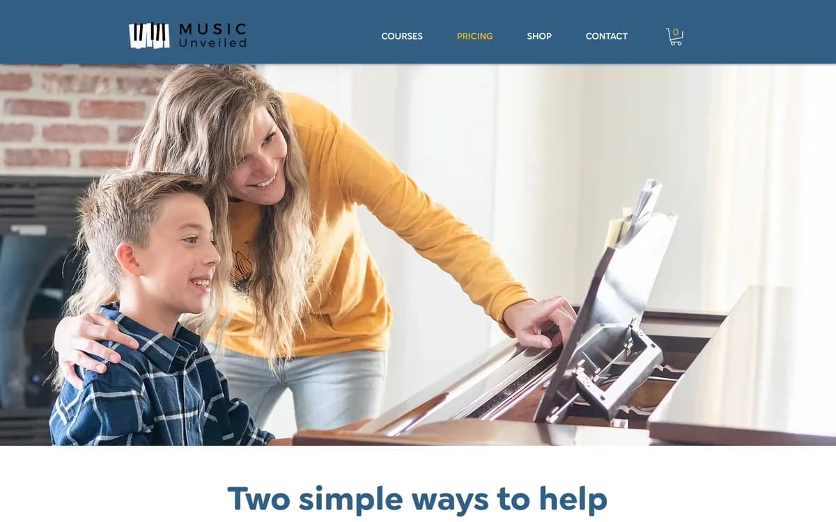 Music Unveiled piano membership and guided course