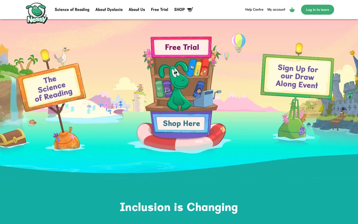 Nessy official website and product experience