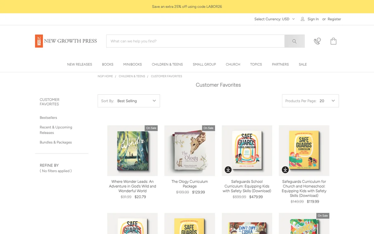 New Growth Press The Ology curriculum and family resources