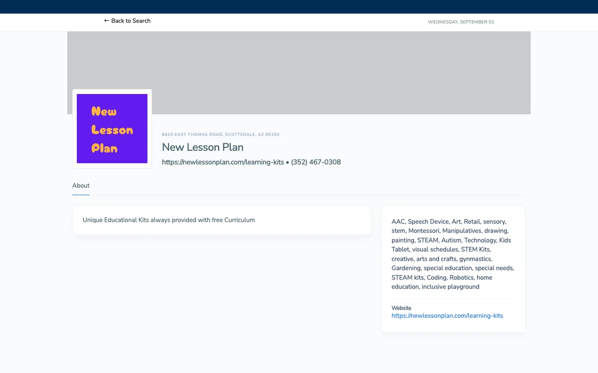 Official New Hampshire EFA New Lesson Plan provider page