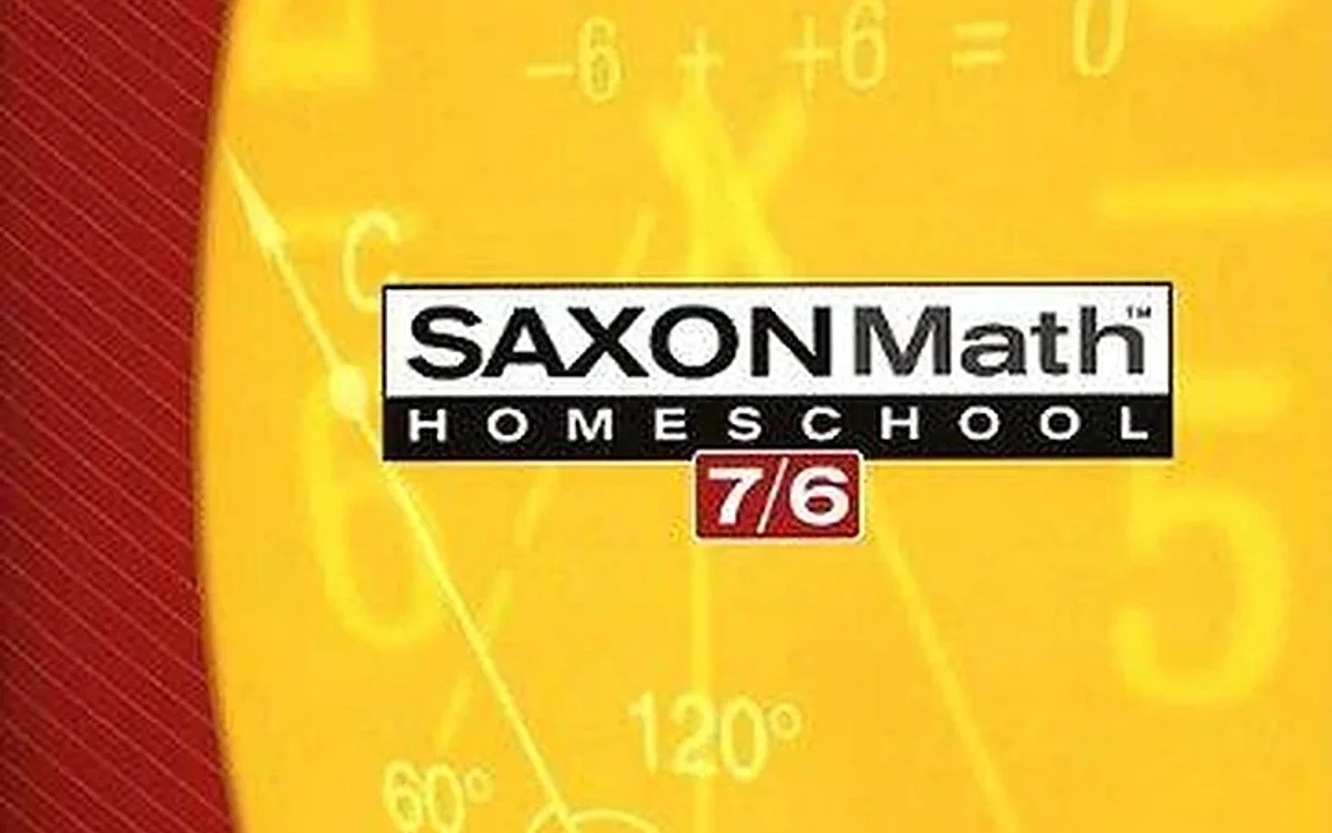Saxon Math 7/6 Homeschool textbook cover