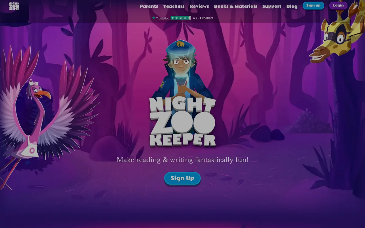 Night Zookeeper official website and product experience