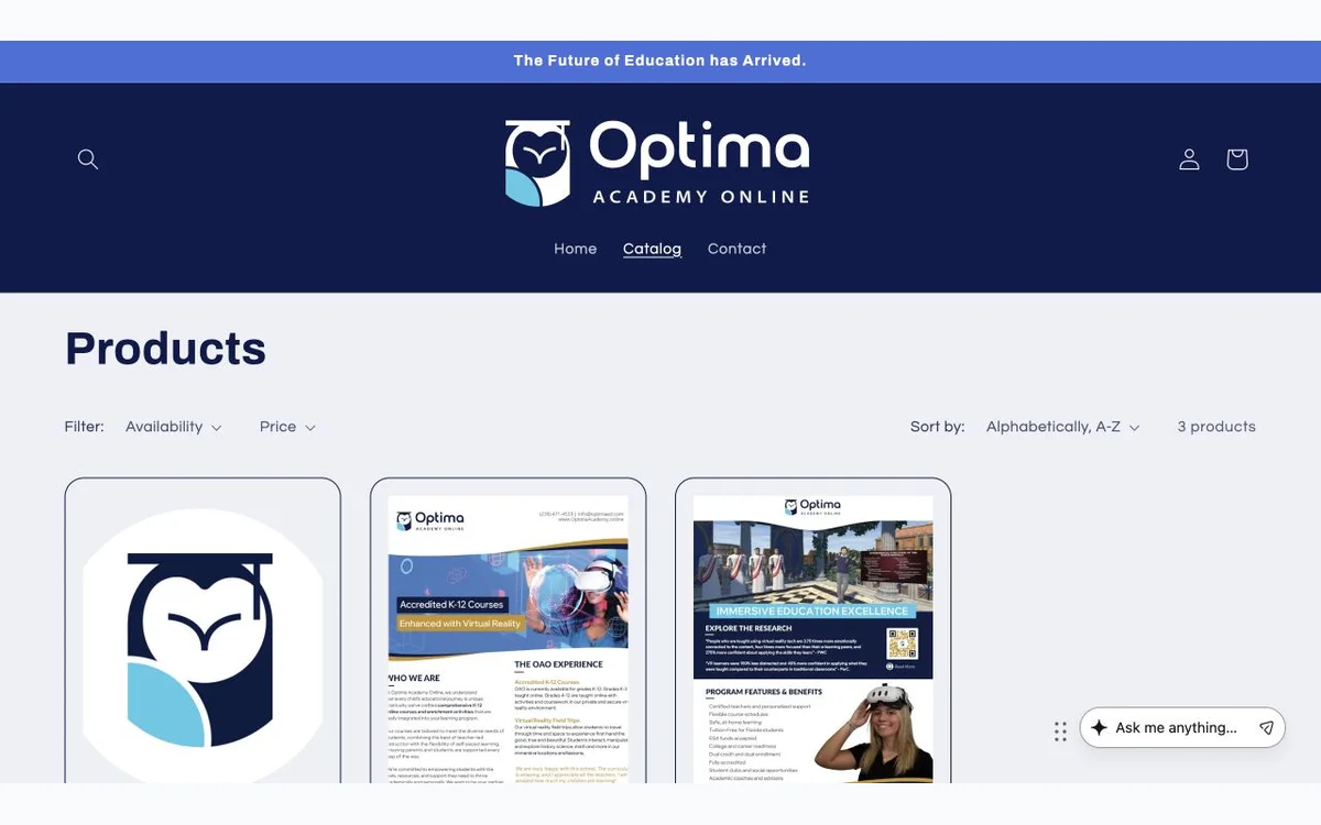 Optima Academy Online live and on-demand course options