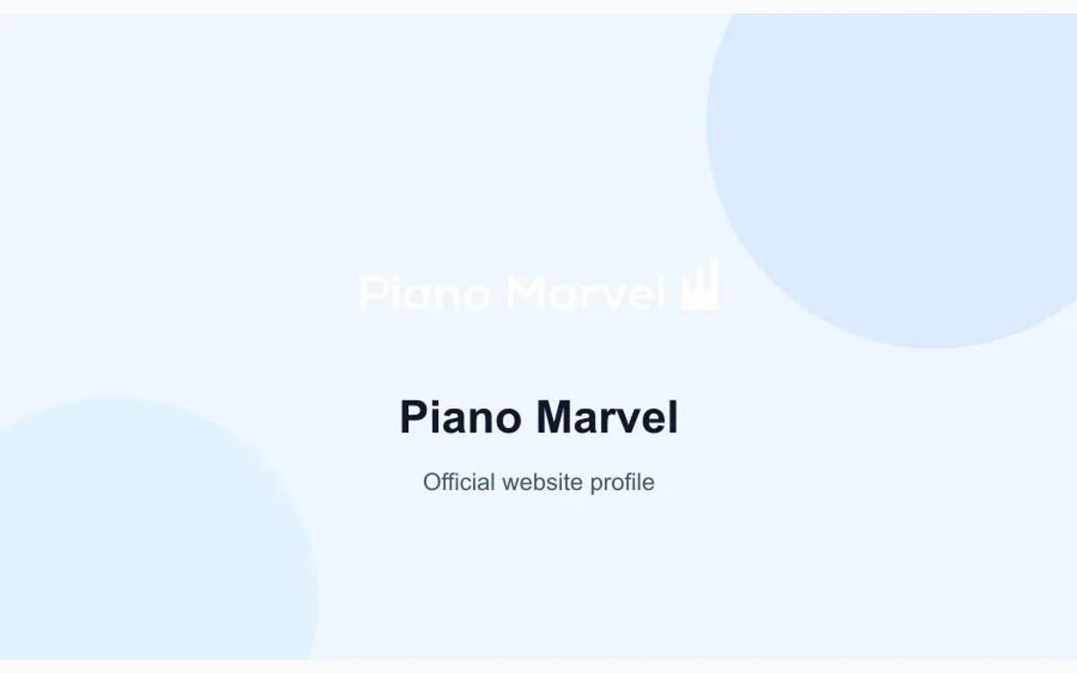 Piano Marvel product or service visual
