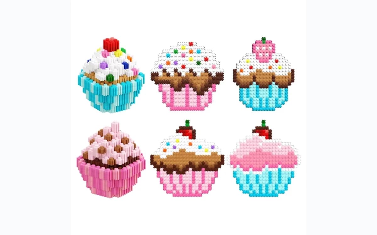 Pix Brix Food Bottle – Cupcakes Set