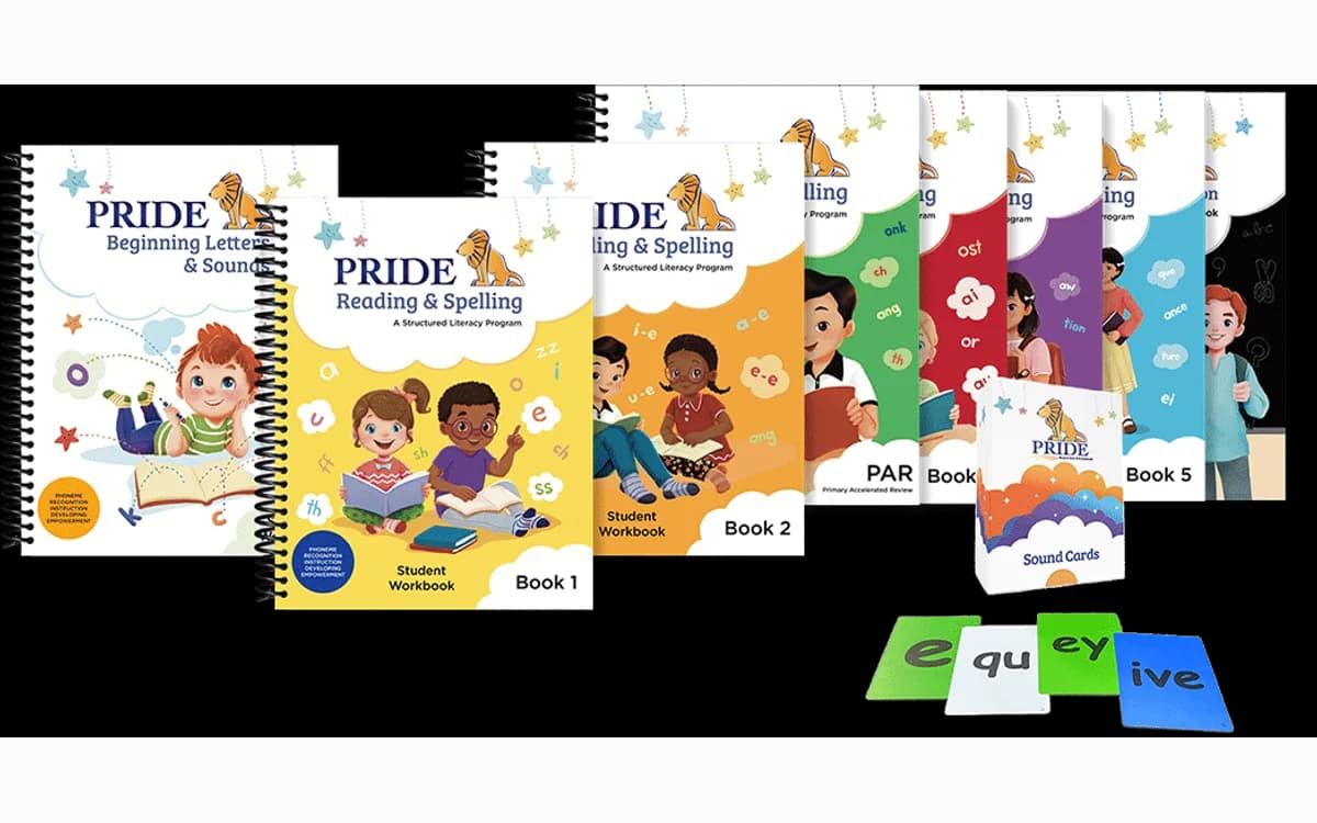 PRIDE Reading Program complete structured-literacy level kits