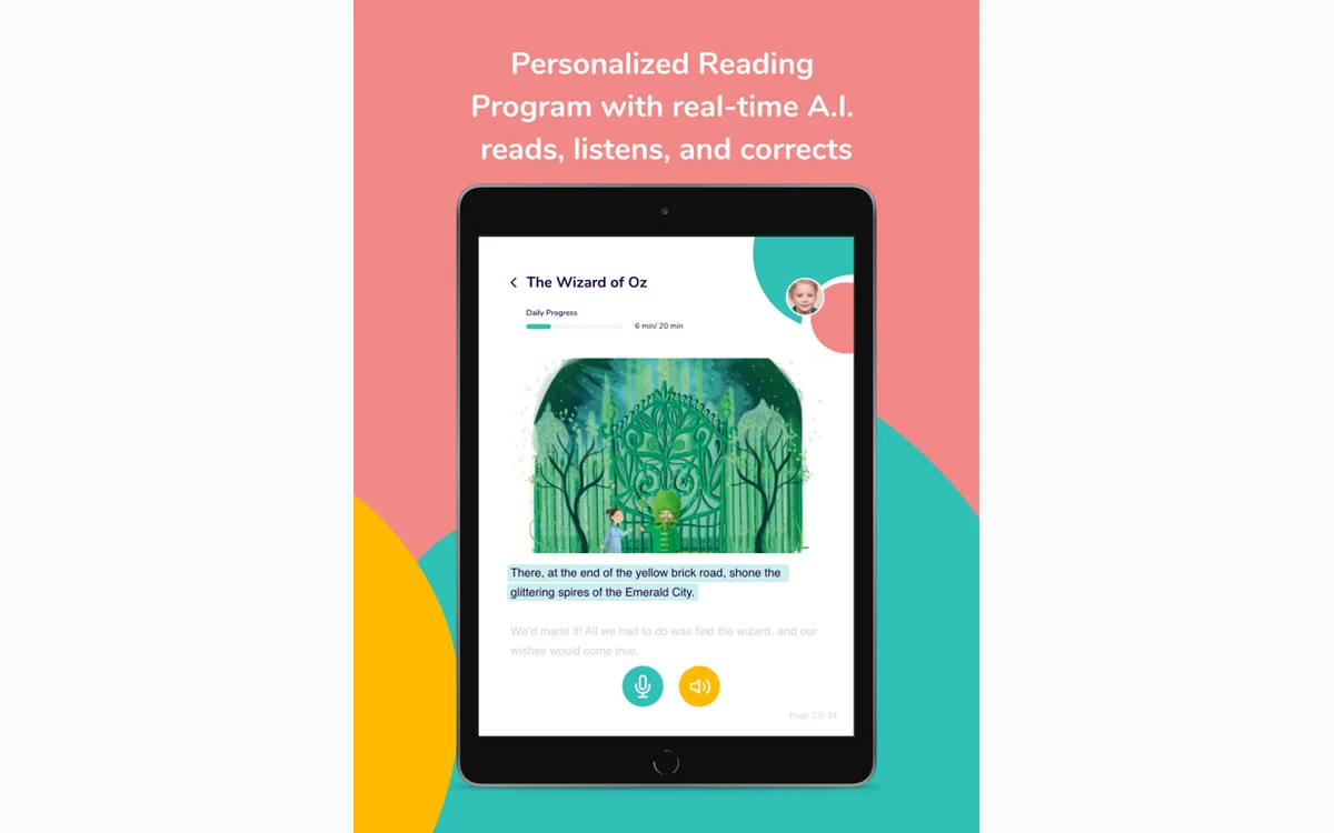 Readability AI-assisted read-aloud screen