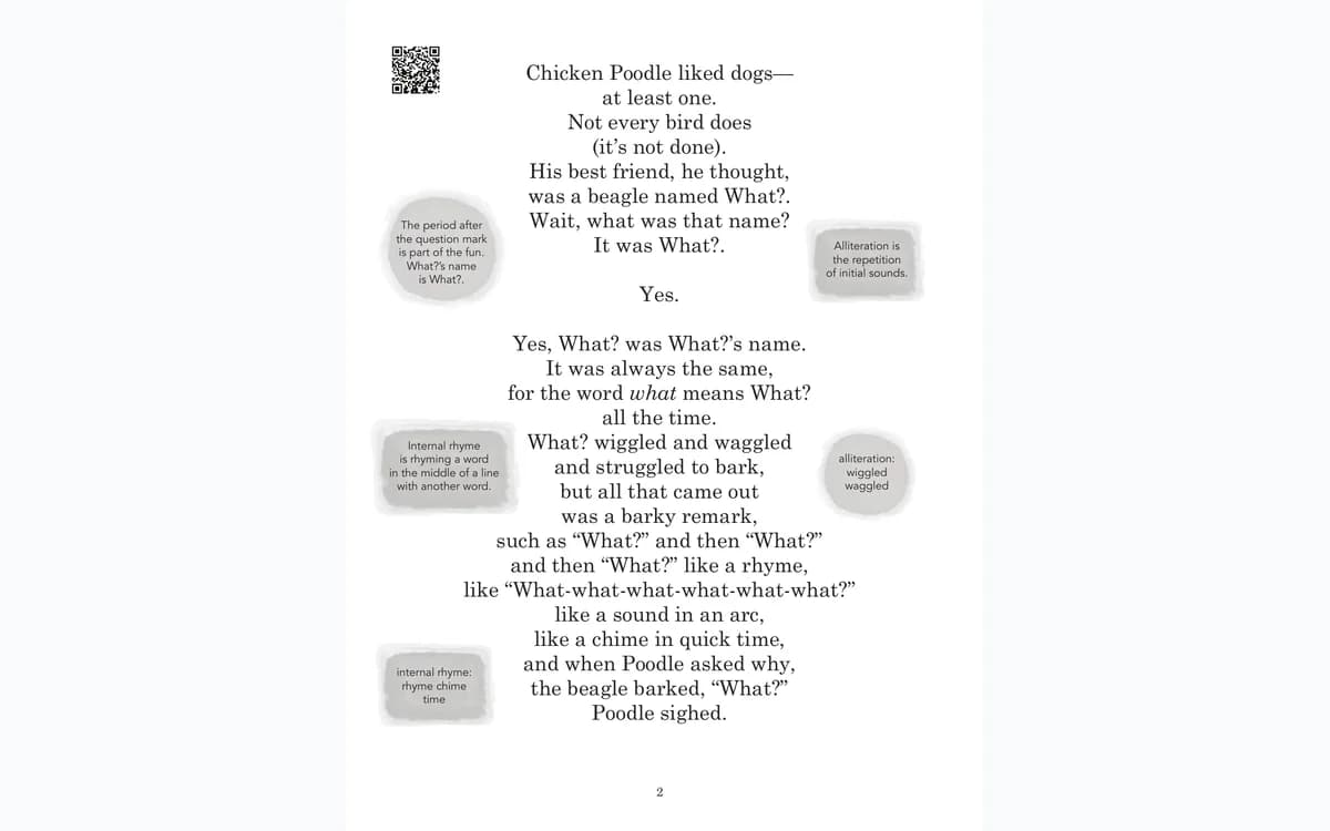 A lesson page from Royal Fireworks language-arts materials