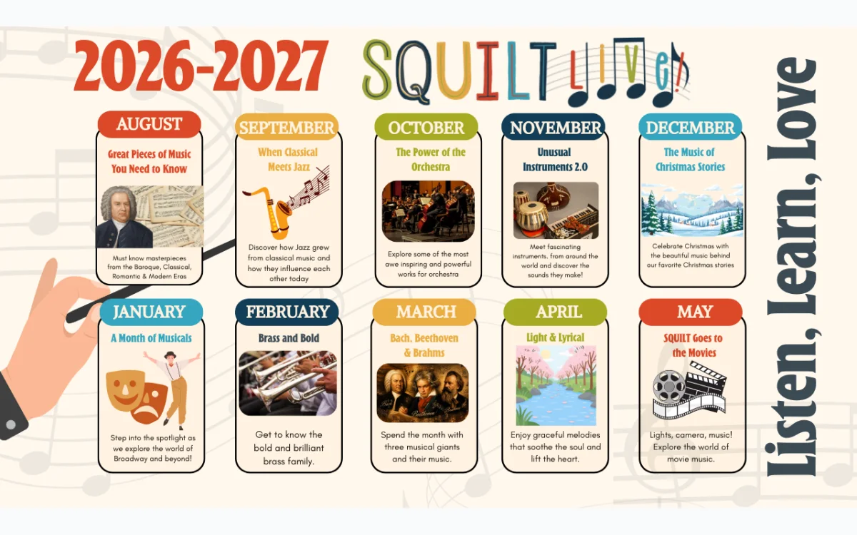 SQUILT Live music appreciation program