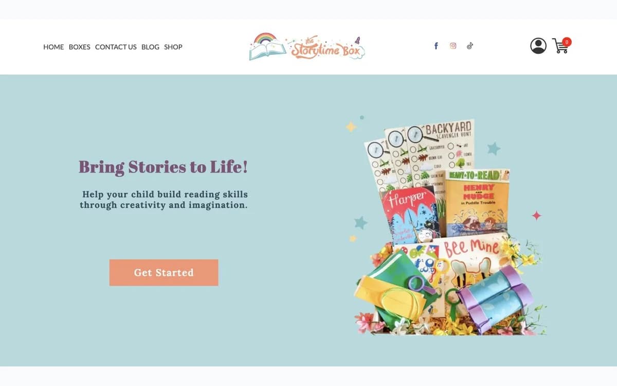 The Storytime Box books and literacy activities
