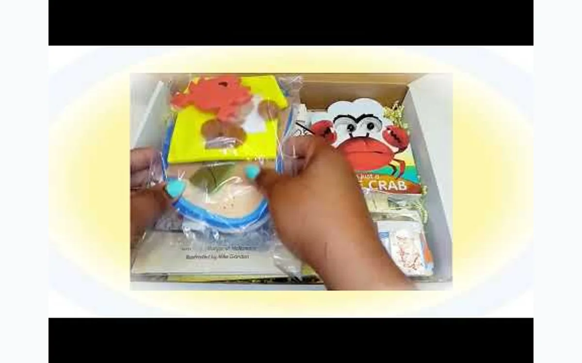 The Storytime Box unboxing and included reading materials