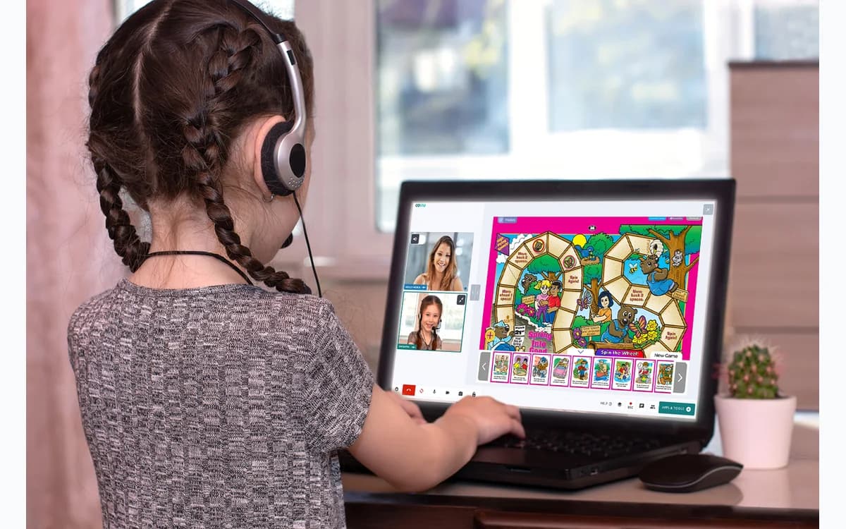Super Duper Digital Library materials used during online instruction