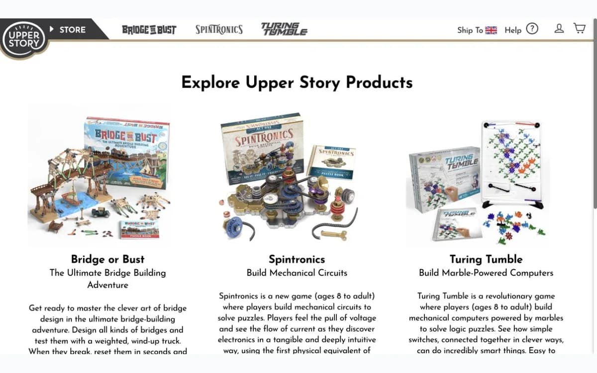 Upper Story Turing Tumble marble-powered computer kit