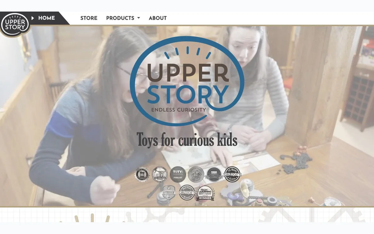 Upper Story screen-free logic and electronics products