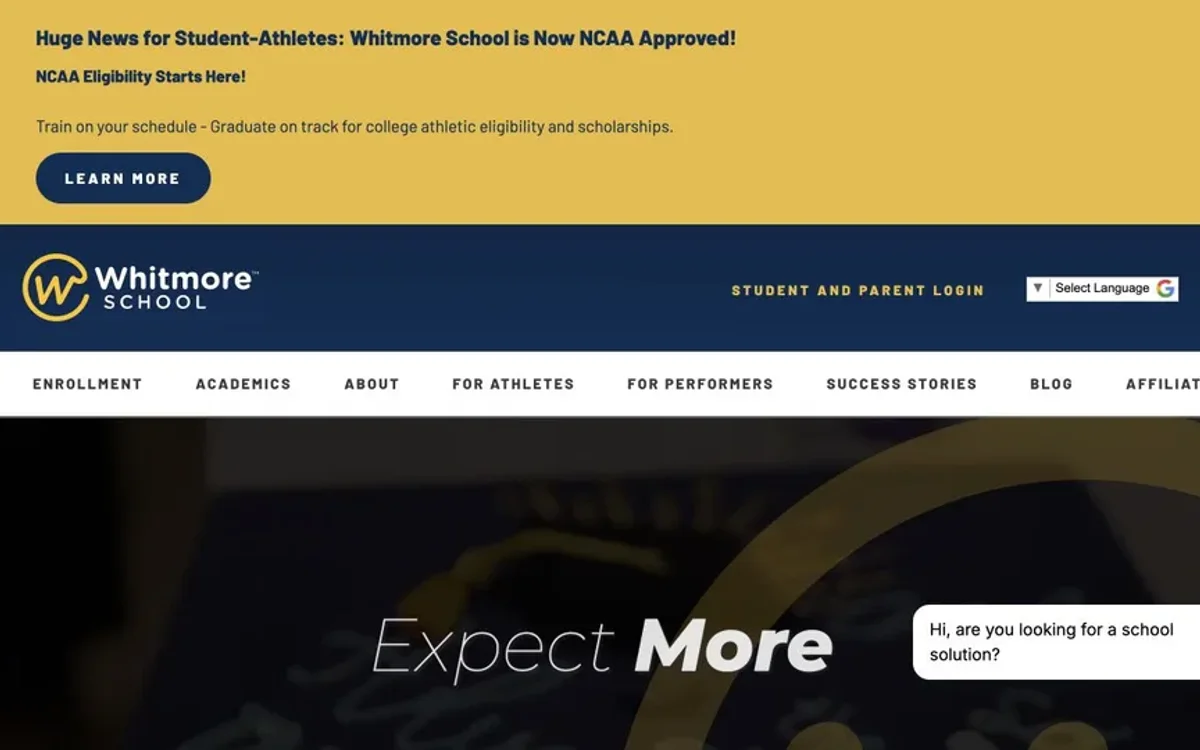 Whitmore School alternate crop of the source-linked product visual