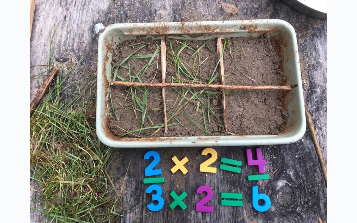 Wild Math fifth-grade fractions activity outdoors