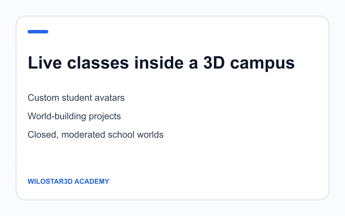 WiloStar3D immersive campus features