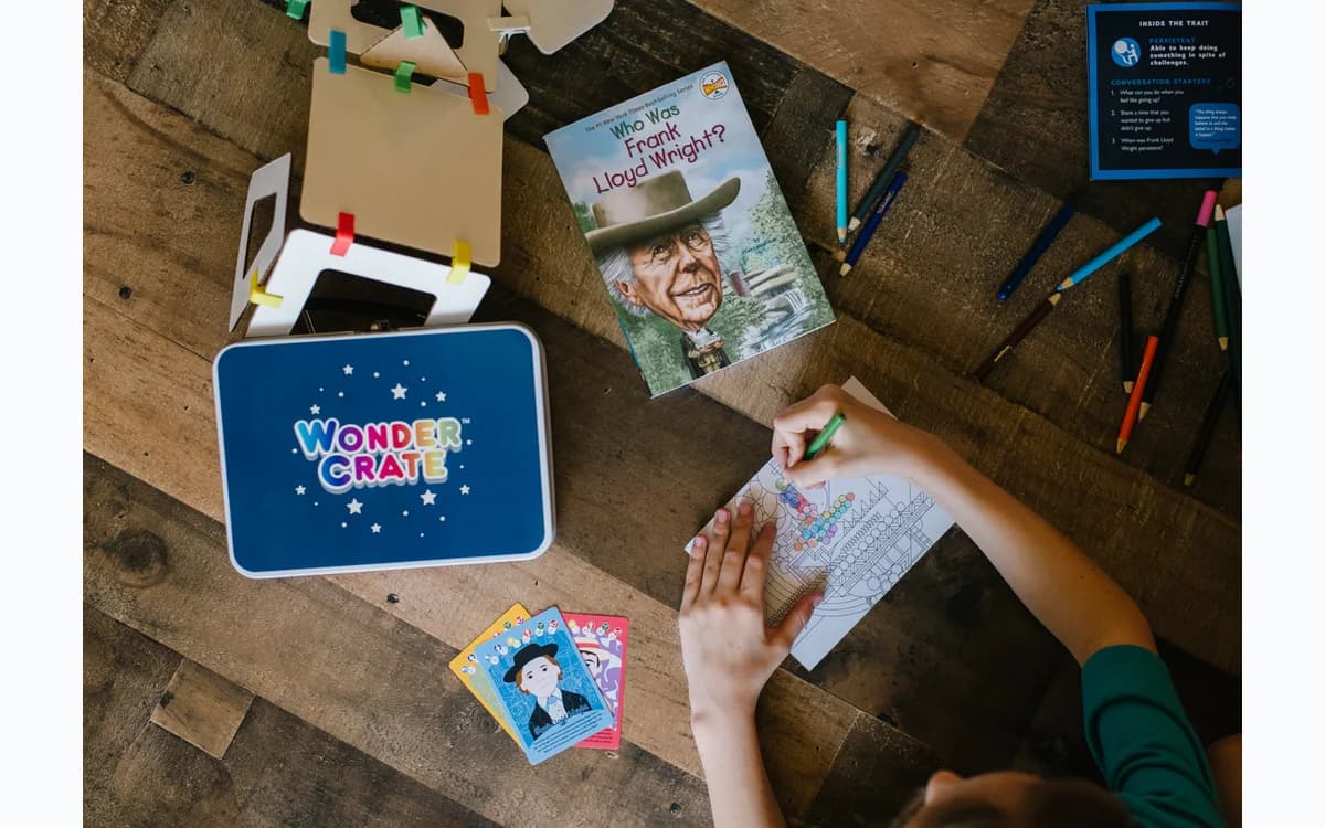Wonder Crate activity instructions and project materials